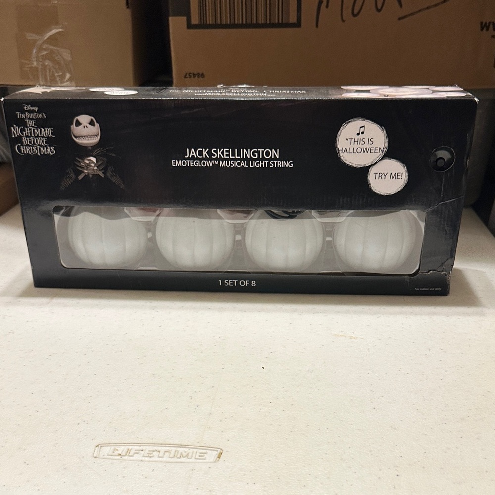 Disney The Nightmare Before Christmas Jack Skellington White Light String